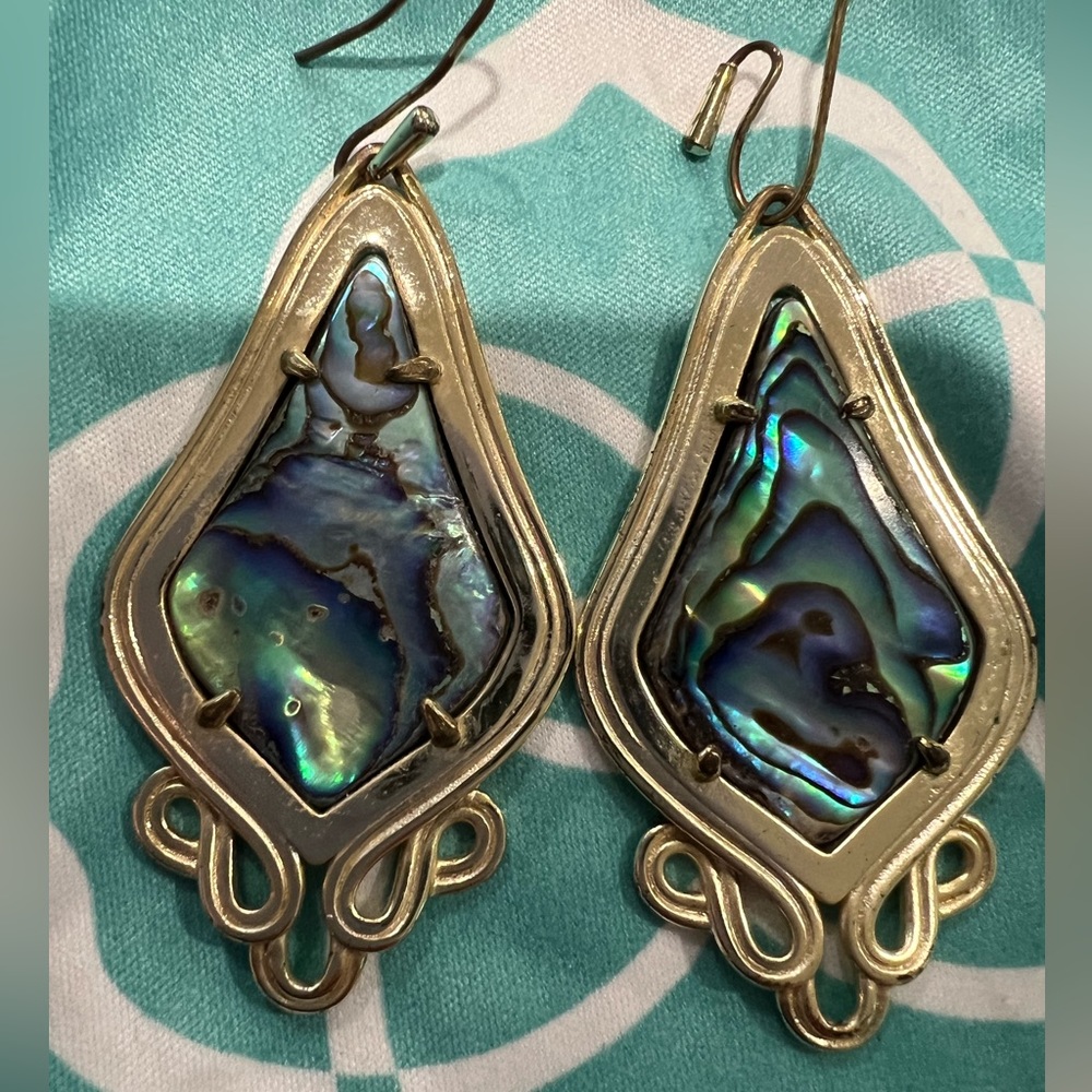 Abalone Shell Kendra Scott Earrings